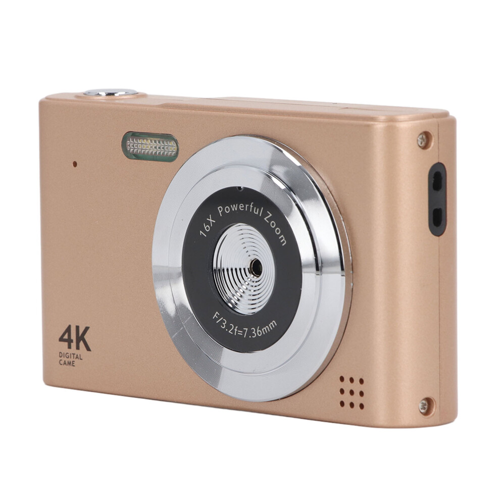 48Mp 2.5K Hd Dual Camera Vlogging Digital Camera 16X Zoom Gold 3601347949907