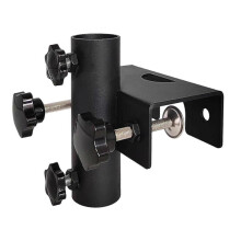 Outdoor Umbrella Holder Fixture Metal Clamp for Park Courtyard Deck Railing