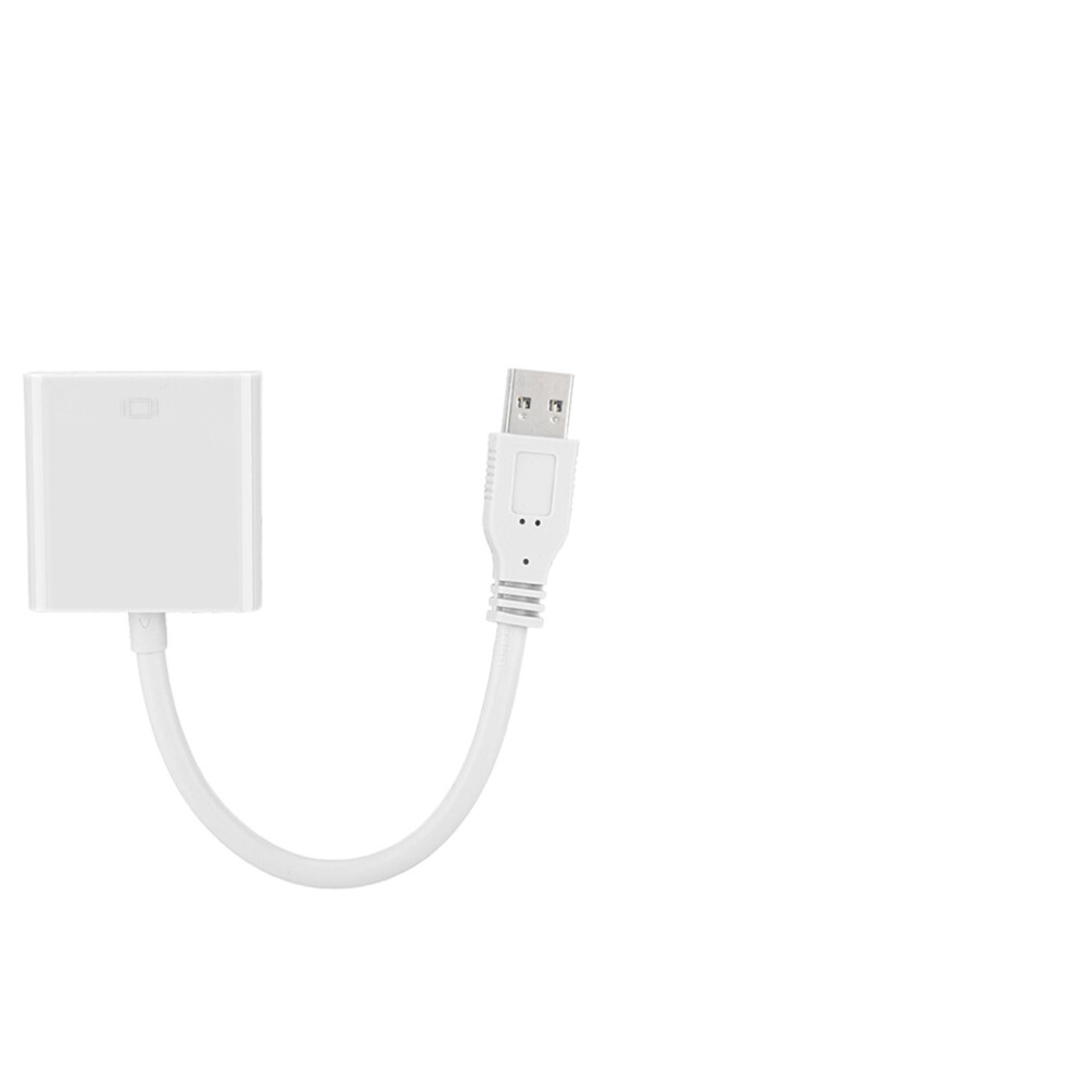 Usb 3.0 To Vga Adapter Cable For Win 7/8 System White 8320539002354