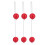 3 Pairs Ladder Golf Ball Toss Bolas Set 4