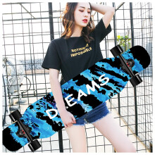 42 Inch Longboard Skateboard for Boys and Girls, Premium Cruiser for Freestyle, Downhill, and Dancing – Style C