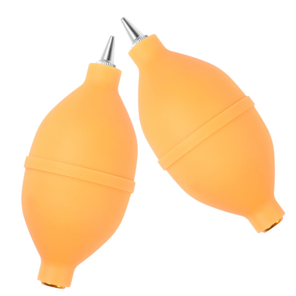 Silicone Squeeze Bulb Air Blower 2Pcs For Camera Lens Cleaning And Electronics Dust Removal - Color Yellow 9016109725899