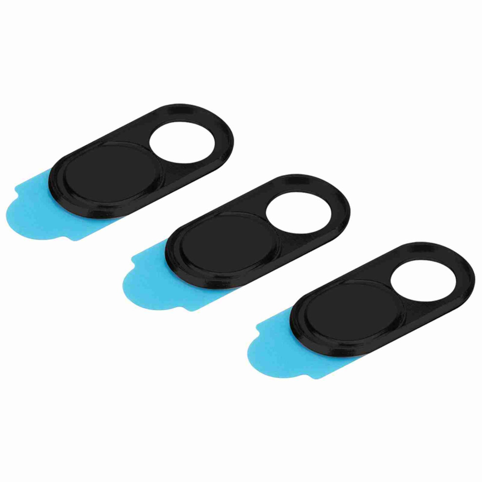 3Pcs Metal Lens Cap Camera Privacy Protect Sticker Silver 8320539002637