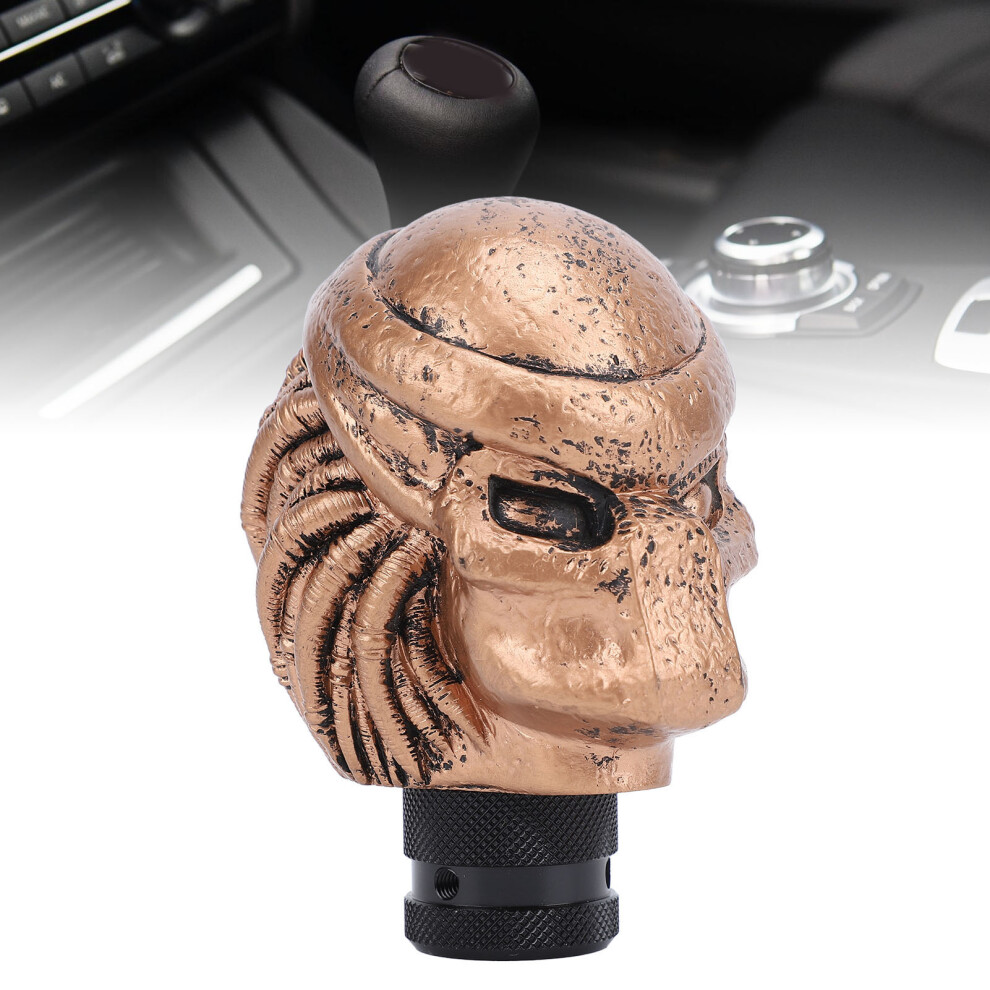 Resin Skull Shift Knob With 3 Adapters For Most Manual Cars, Gold 3111347951591