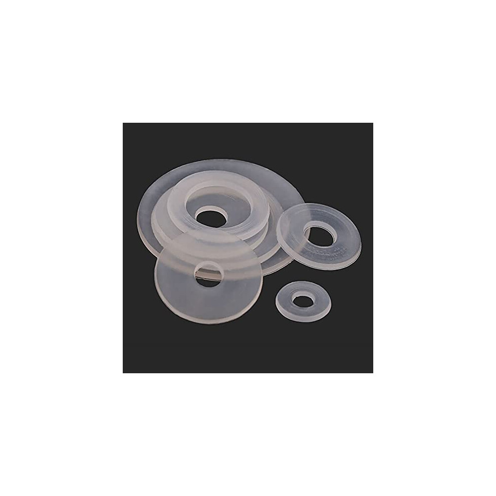 Nylon Plain Washers M3 M4 M5 M6 M8 M10 M12 M14 M20 - Clear Plastic Flat Washers 50Pcs M4x17x1 50Pcs M6x13x1 6447073536120