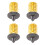 3D Printer Nozzle Set, 0.8mm PTFE Coated Brass, High Flow & Speed 1