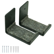 Skim Board Snow Clip Hooks Metal Grey Ski Board Display Holders for Wall Mounting and Storage