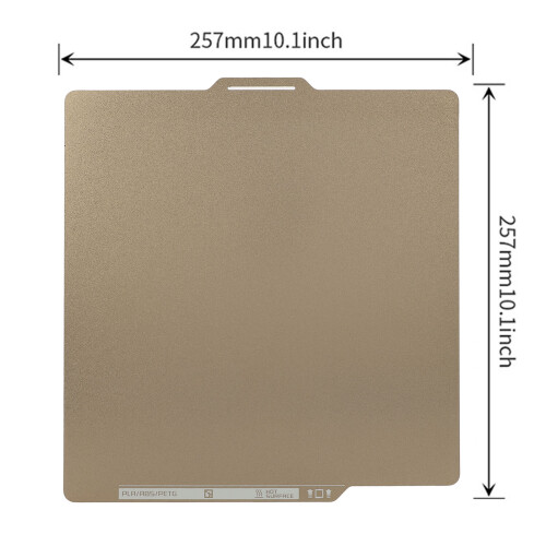 Or 257 x 257mm plateau PEI d'impression P1P/X1C 1