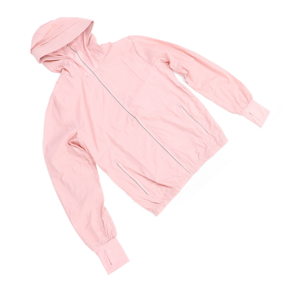 Women Cooling Air Conditioning Jacket Pink 3-Speed Sunproof Fan Outdoor Clothing 6951347952597
