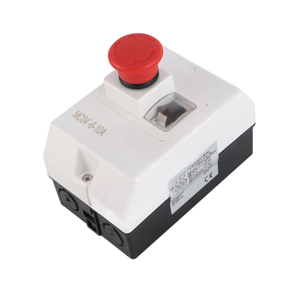 6-10A Motor Circuit Breaker Waterproof Ip55 Switch With Emergency Knob 5041347952886