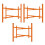 Opklapbare Mortelstandaards x 3 - 500mm hoog 1