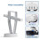VR Storage Stand for Meta Quest3/ Oculus Quest 2 VR Brille, Upgraded VR Headset Desktop Organiser Display Holder with Controller Holder 8
