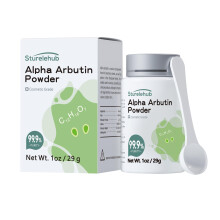 Alpha Arbutin Poeder, 1OZ 99,9% Zuiverheid, Cosmetische Kwaliteit voor Zelfgemaakte Cosmetica