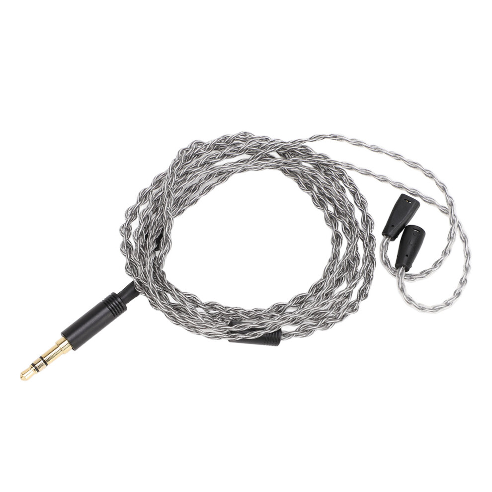 Plated Copper 3.5Mm Earphone Cable 1.2M For Ie80/Ie8i/Ie8 Silver 4171347954564
