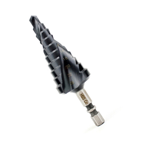 6-25mm HSS Nitrogen Coated M35 Cobalt Step Drill Bit High Speed 1