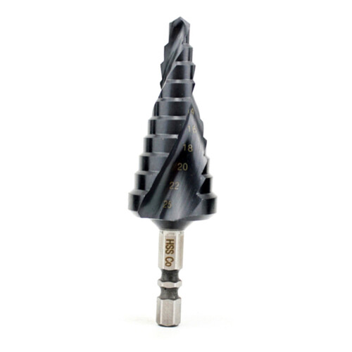 6-25mm HSS Nitrogen Coated M35 Cobalt Step Drill Bit High Speed