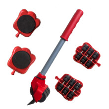 Furniture Mover Tool Set Heavy Stuffs Transport Lifter 4 Wheeled