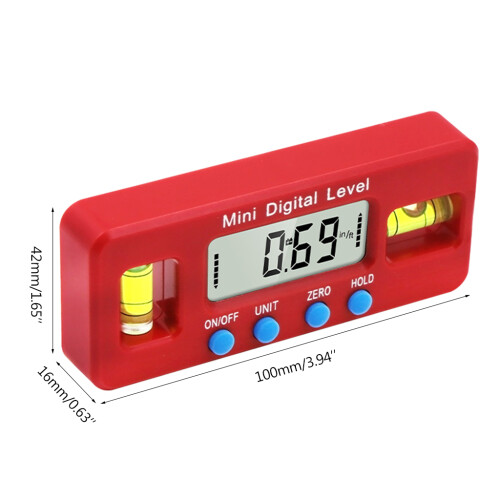 High Accuracy Slope Inclinometer Angle Finder Protractor Level 1