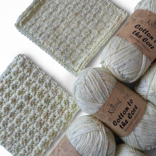 Hilo de beb    suave moteado Cotton to The Core para crochet, 6 madejas, 810 yardas/300 g, patrones gratuitos, talla 3, hilo de algod   n DK ligero p