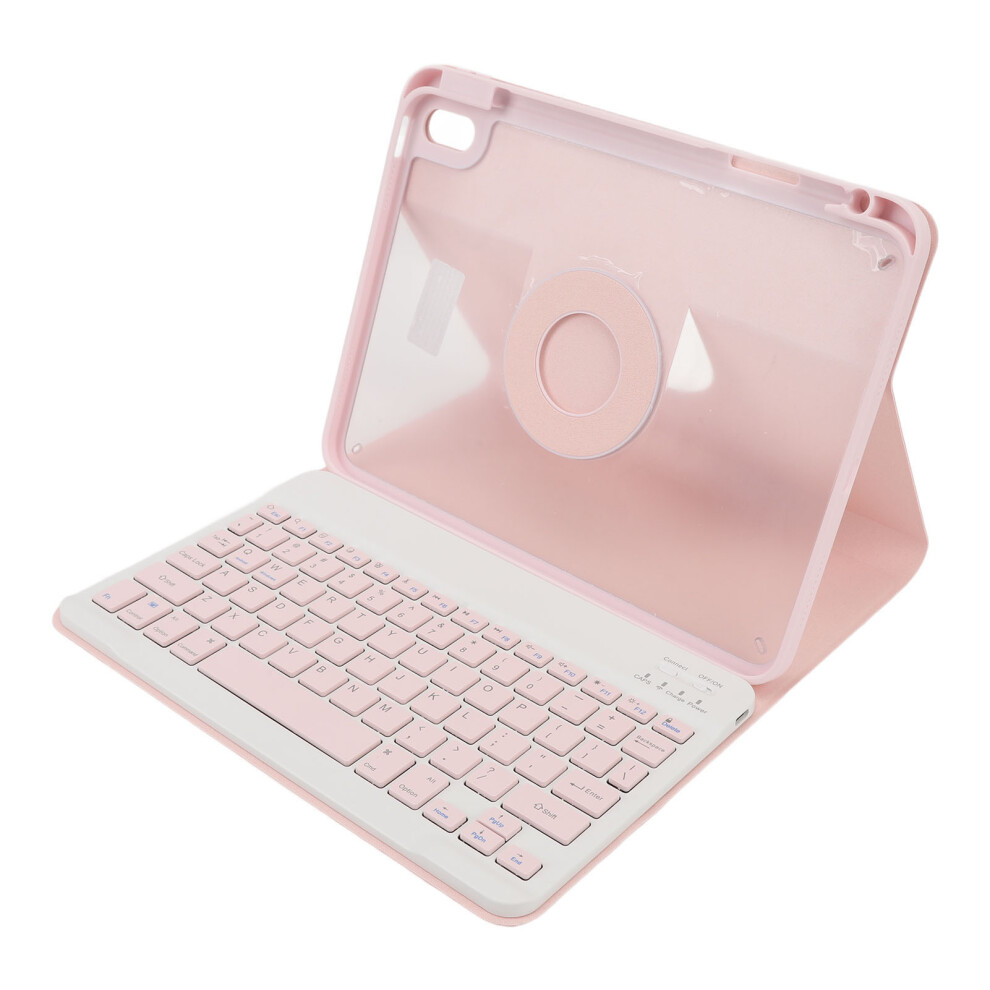 10.9" Tablet Case With Removable Keyboard & Pencil Holder For 10Th Gen Pink 7901347954762