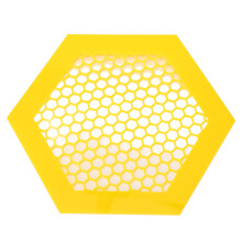 3D-gedruckte schwimmende Bieneninsel aus Acryl mit Wasserspender für Bestäuber – Garten im Freien, Gelb