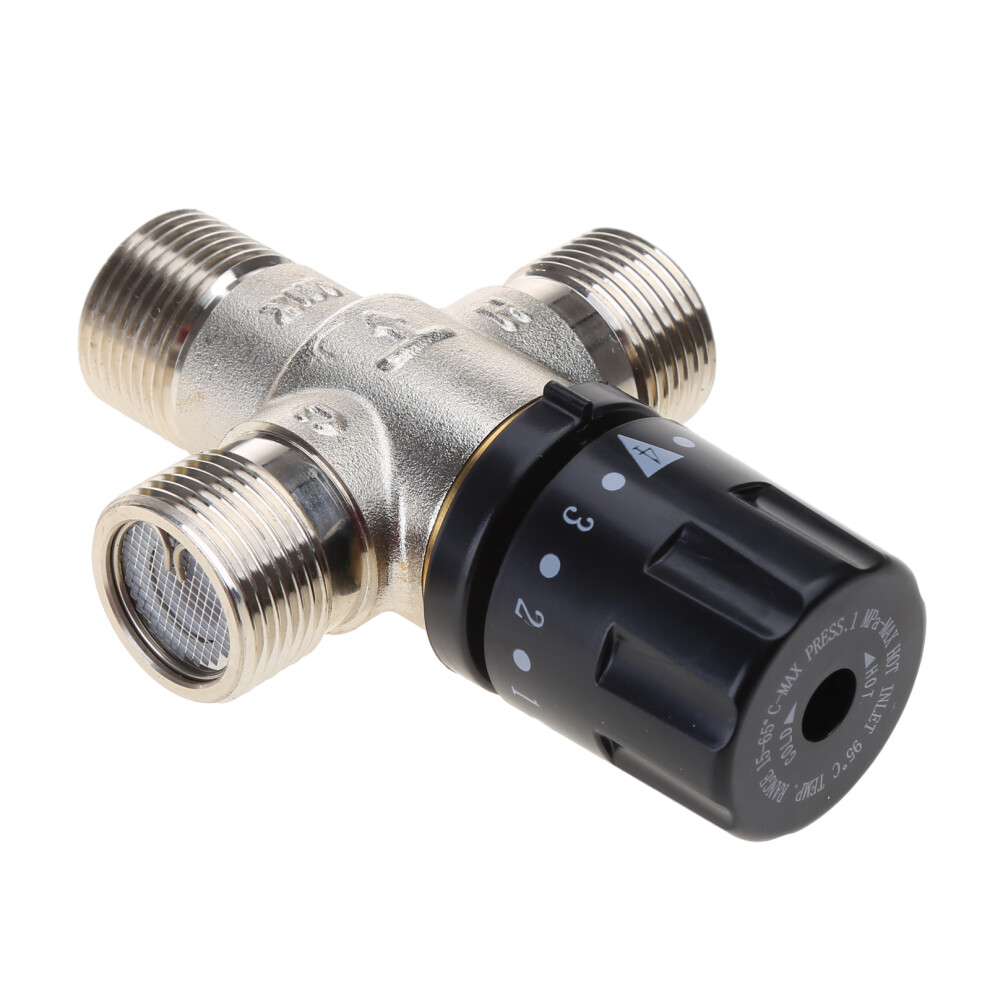 Thermostatic Mixing For Valve 3/4" Dn20 For Solar Water-Silver 7754000108947