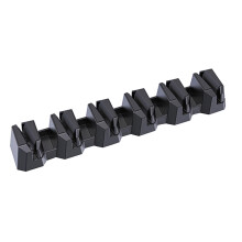 Wall Mounted Fishing Rod Rack Vertical Organizer for Indoor Outdoor Garage Storage, Heavy-Duty Metal, Holds 6 Rods