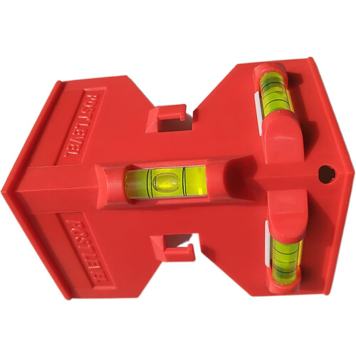 Post Leveler Tool With Bubble Vial For Pipe Leveling, Bubble Check, Double-Sided Hooks 1