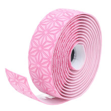 2pcs Pink PU Bike Handlebar Tape Anti-Slip Shock Absorbent Cycling Wraps