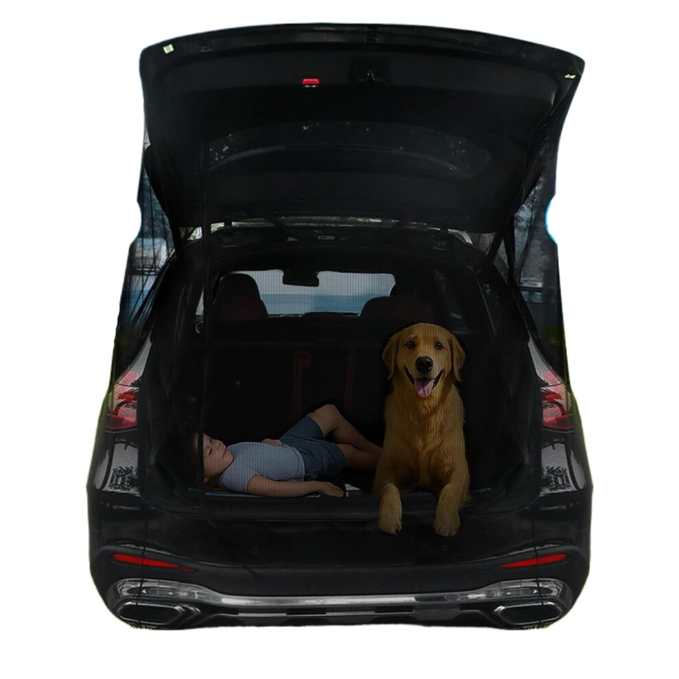 Car Tents for Camping | Van Tents with Anti-Gnat Mesh Cover | 185x205cm Ventilated Tailgate Setup for RV Truck Bed-image-OPC-PKDFTBQ-NEW