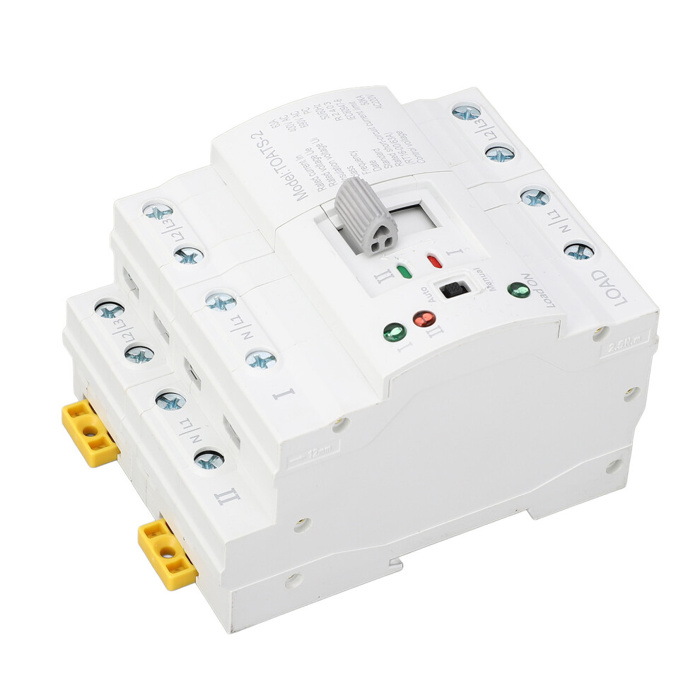 Dual Power Transfer Switch 4P 63A Emergency Generator Changeover For Home 8471347956497