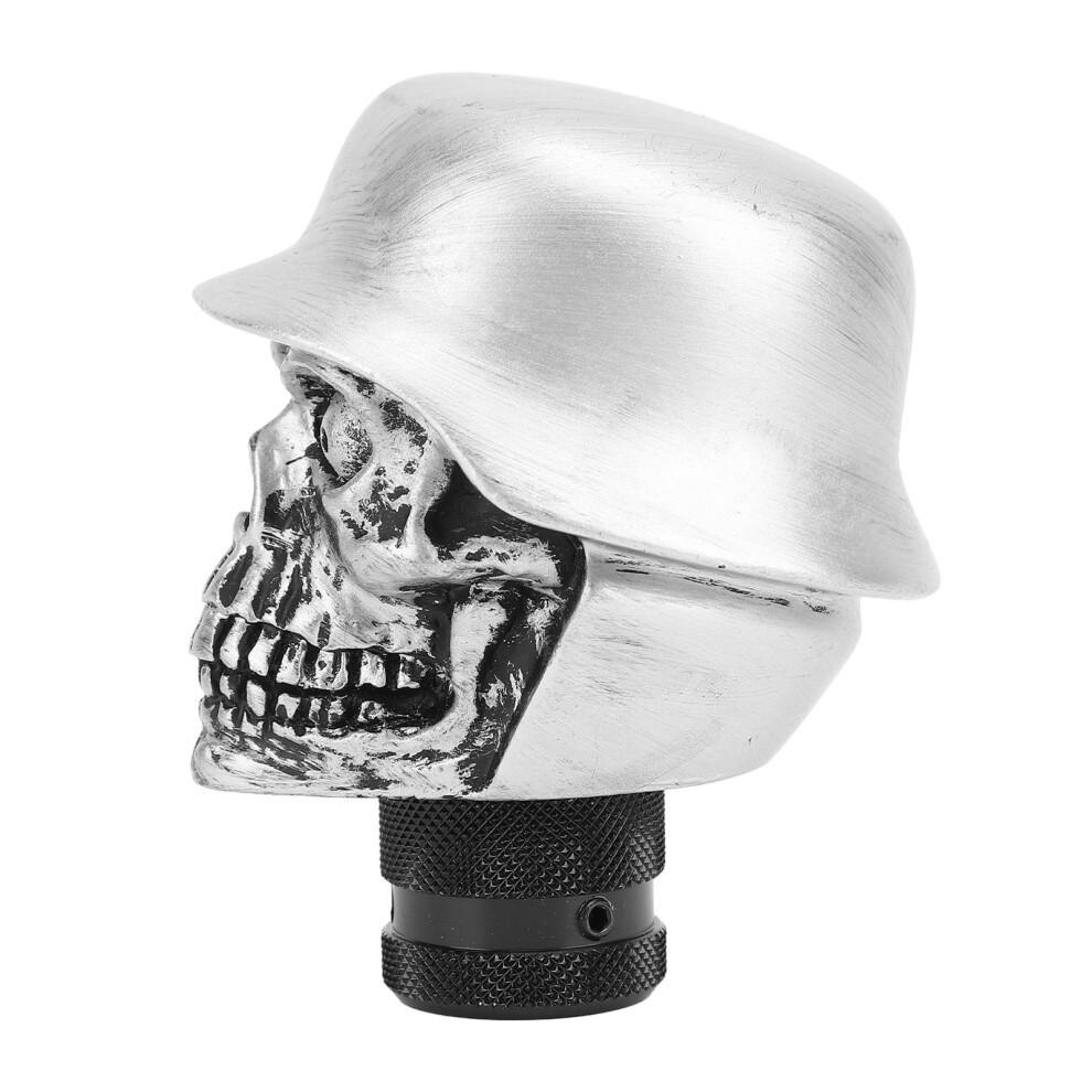 Resin Skull Gear Shift Knob 8Mm 10Mm 12Mm Adapters For Manual Cars Silver 4331347956658