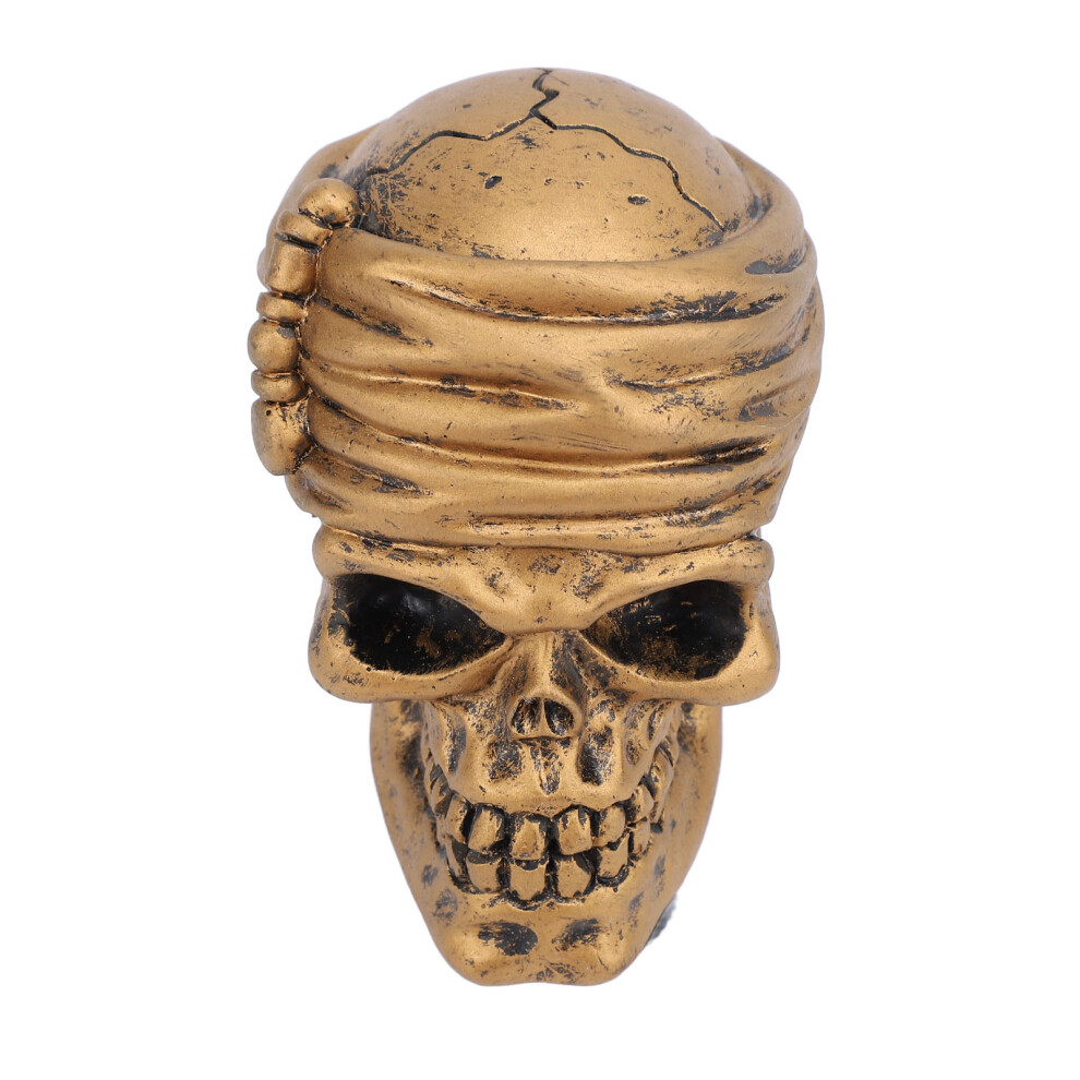 Resin Skull Head Gear Shift Knob With 3 Adapters For 4-6 Speed Cars Bronze 5071347956690