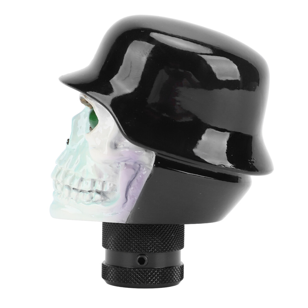 Resin Skull Gear Shift Knob 8Mm 10Mm 12Mm Adapters For Manual Cars Black 7891347956708
