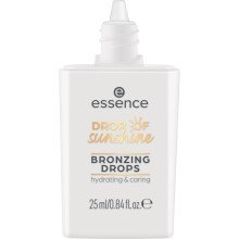 essence | Drop of Sunshine -aurinkopuuteritipat | Kevyt, kerrostettava, kosteuttava ja terveen hehkun antava monik  ytt  inen koostumus | Vegaanine