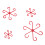 4Pcs Waterproof Plant Stem Holders Set, 4 Sizes, Red 15