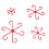 4Pcs Waterproof Plant Stem Holders Set, 4 Sizes, Red 3