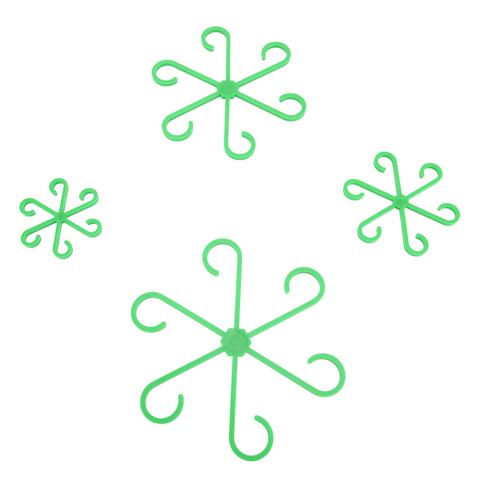 4Pcs Stem Holders Set for Climbing Plants in 4 Sizes Reusable & Green-image-OPC-PKDFVGM-NEW