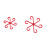 4Pcs Waterproof Plant Stem Holders Set, 4 Sizes, Red 12