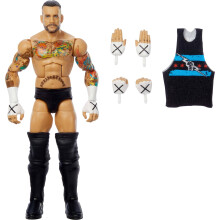 Figura de acci   n y accesorios de    lite de Mattel WWE Top Picks CM Punk, coleccionable de 6 pulgadas con manos intercambiables, equipo de anillo y