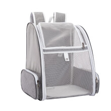 Pet Backpack for Cats, Breathable Mesh Cat Travel Backpack - Small Grey Cat Carrier Bag for Outdoor Adventures