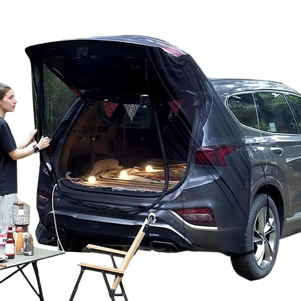 Car Camping Tent | Van Tent Attachment 185x205cm | Anti-Gnat Awning for Truck Bed RV Beach Tailgate Setups-image-OPC-PKDFZ6V-NEW