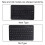 Wireless Bluetooth Spanish Keyboard with Leather 15