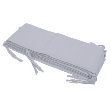 4pcs Gray Padded Baby Bumpers for Full Size Cribs - Safety Protection