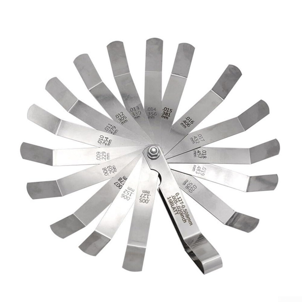 Motorcycle Feeler Gauge Tool For Engine Clearance Measurement, Stainless Steel, Accurate Valve Adjustments, 0.05-1.0Mm 9016109727244