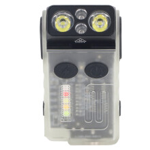 Torcia UV a LED 1100 mAh IP67 180 clip posteriore nero