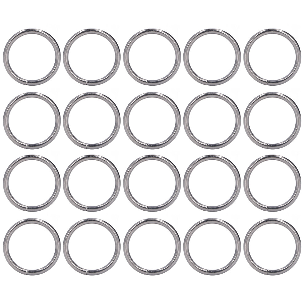 20Pcs Metal Rings 4X32mm Iron Sturdy Durable 8320539005928