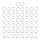 50Pcs D Rings Close Connection Strong Good 7