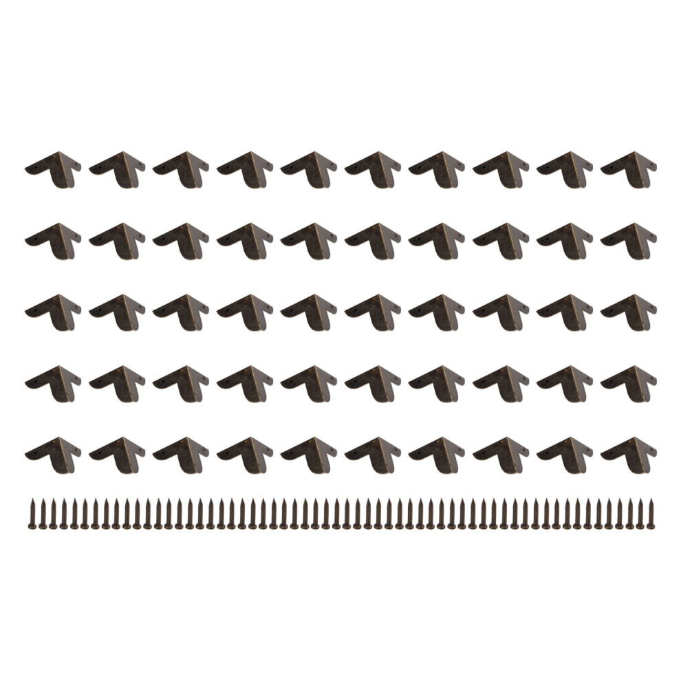 50Pcs Corner Protectors Triangular Vintage Retro