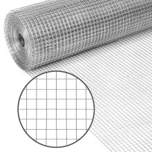 PS Direct Hardware Cloth - 24 tum x 25 fot Multipurpose Galvanized Mesh - 1/4 tum fyrkantiga ppningar Fantastiska fr kyckling Coop Gutter Guard